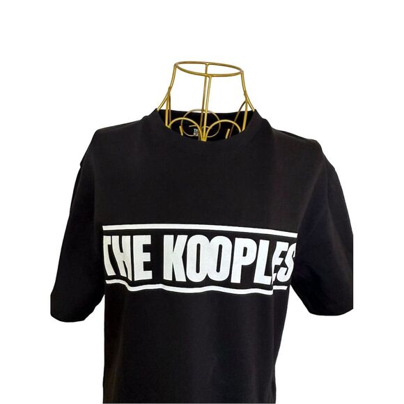 The Kooples Women’s Black Logo Graphic Print T-Shirt Size S - Picture 6 of 15